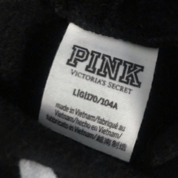 Black cropped hoodie from pink - Picture 5 of 5